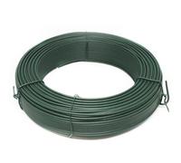 Linxor - Fil de Tension en Acier galvanisé plastifié pour Grillage ou Autre - 100 m x 2.2mm Ø - Vert