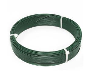Linxor France ® Fil d'attache en Acier galvanisé plastifié pour Grillage ou Autre - 50 m x 1.5mm Ø - Vert - Norme CE