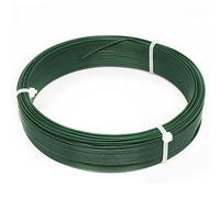 Linxor France ® Fil d'attache en Acier galvanisé plastifié pour Grillage ou Autre - 50 m x 1.5mm Ø - Vert - Norme CE