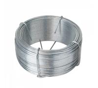 Linxor France ® Fil d'attache en acier galvanisé pour grillage ou autre - 50 m x 1.3mm Ø - Gris
