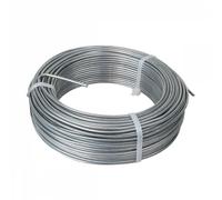 Linxor France ® Fil de tension en acier galvanisé pour grillage ou autre - 100 m x 2.7mm Ø - Gris