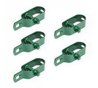 Linxor France ® Lot de 5 tendeurs en acier galvanisé plastifié N°3 pour fil de grillage ou autre - Vert