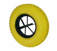 Linxor France ® Roue increvable pour brouette 4.8 / 4.00-8 - Jaune - 15
