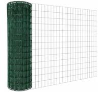 Linxor - Grillage soudé plastifié pour clôture de jardin - 20 m x 1.8 m - Maille 5 x 10 cm - Diam 2.1 mm - Vert