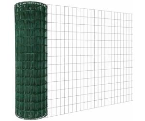 Linxor - Grillage soudé plastifié pour clôture de jardin - 20 m x 1.8 m - Maille 5 x 10 cm - Diam 2.1 mm - Vert