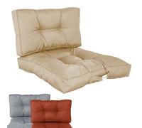 Linxor - Kit de Coussins pour Salon de Jardin capitonnés - 50 x 50 cm - Plusieurs Coloris