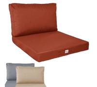 Linxor - Kit de Coussins pour Salon de Jardin déhoussables - 50 x 50 cm - Plusieurs Coloris