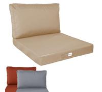 Linxor Kit de coussins pour salon de jardin déhoussables 60 x 60 cm Beige