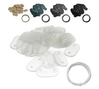 Accessoire cloture et grillage Linxor Lot de 10 kits de fixation pour brise vue - Transparent -