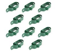 Linxor - Lot de 10 tendeurs en Acier galvanisé plastifié N°2 pour Fil de Grillage ou Autre - Vert