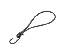 Linxor ® Lot de 10 tendeurs sandows élastiques avec 1 Crochet et Boucle - 26 cm - Noir