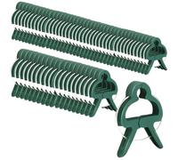 Linxor - Lot de 100 Clips d'attache pour Plantes, Supports, Tuteurs, Pince pour arbustes, potagers - Plusieurs Dimensions