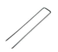 Linxor - Lot de 100 piquets de Fixation - 15 cm x 2.5 cm - Diam 2.8 mm - Acier Galvanisé - Gris