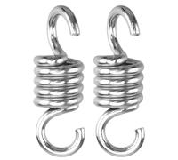 Linxor - Lot de 2 Crochets à Ressort pour Suspension, balançoire, hamac - Acier Inoxydable
