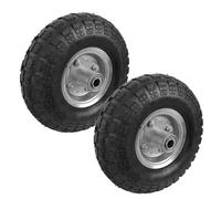 Linxor - Lot de 2 Roues gonflables pour Chariot 4.10/3.50-4 - Alésage 20 mm