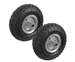 Linxor - Lot de 2 Roues gonflables pour Chariot 4.10/3.50-4 - Alésage 20 mm