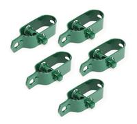 Linxor - Lot de 5 tendeurs en Acier galvanisé plastifié N°3 pour Fil de Grillage ou Autre - Vert