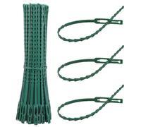 Linxor - Lot de 600 Attaches crantées pour Plantes, Supports, Tuteurs, Liens réglables pour arbustes, potagers - Vert - Plusieurs Dimensions