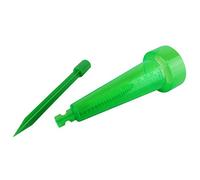 Pluviomètre en plastique 43.5 cm avec piquet de fixation - Graduation 39 mm - Vert - Linxor