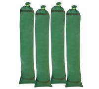 Linxor - Sacs anti inondation, barrière à remplir avec poignées - Lot de 2, 4, 6 ou 10-22.5 x 100 cm - Toile canevas 400 gsm - Vert