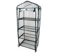 Serre de jardin 4 étagères 69 x 49 x 160 cm transparente en plastique PVC