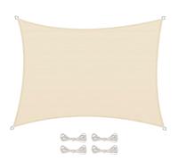 Linxor - Voile d'ombrage en Chanvre, rectangulaire pour terrasse, Jardin, Toile résistante UV - Plusieurs Tailles et Coloris