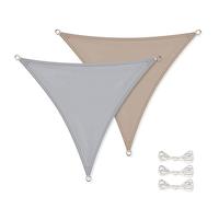 Linxor - Voile d'ombrage rectangulaire pour terrasse, Jardin, Toile imperméable et résistant UV - Plusieurs Tailles et Coloris