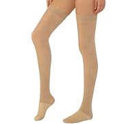 Linyuir Basques Laine Opaques Pour Femmes Entrailles Haute Cuisse Collants Chauds Pour Lhiver Réchauffeurs Jambes Chaussettes couleur chair grandes tailles Taille unique