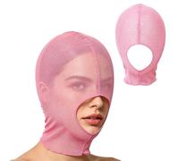 Linyuir Masque Bandana Unisexe Couvrant Le Visage Entier Masque En Toile Respirable Couvrant Le Visage Entier Soirée Masques Privée Rose Taille unique