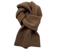 LINYUMEILL 100% Pure Wool Scarf~Wool Camel Beige Warm Knitted Scarf With Men'S And Women'S Scarves,Autumn Brown