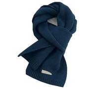 LINYUMEILL 100% Pure Wool Scarf~Wool Camel Beige Warm Knitted Scarf With Men'S And Women'S Scarves,Ink Blue