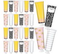 Linyuthia Lot de 24 crèmes pour les mains des enseignants - Cadeau de remerciement pour les enseignants - Livre de composition - Crayon - Nœud - Carnet de notes - Petites lotions pour les mains - Pour