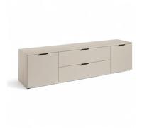 LINZ Meuble TV Bas, en Cachemire, Moderne, avec tiroirs et Beaucoup d'espace de Rangement, 180 x 47 x 40 cm (l x H x P)