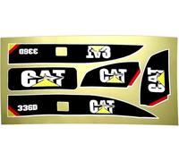 Linzhen Autocollant Set Channel RC Bagger Amewi 1:14 Autocollant pour Huina 580 1580 TR-211m 23