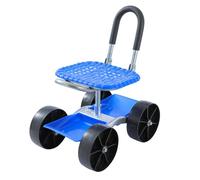 LINZI Chariot Tabouret Roulant - Siège de Travail réglable en Hauteur, Plateau Porte-Outils - pour travaux extérieurs, Detailing, réparation Auto