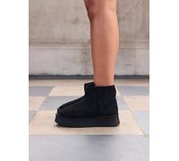 Linzi Linzi Black Cammie Platform Ankle Boots With Inside Zip