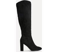 Linzi Linzi Black Claim Block Heel High Leg Boots