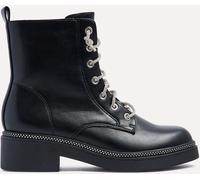 Linzi Linzi Black Lacey Ankle Boots With Diamond Laces