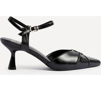 Linzi Linzi Black Pivot Stiletto Court Heels With Eyelet Front Detail Black 7 EU 40