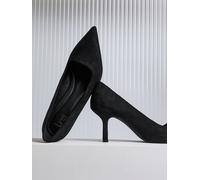 Linzi Linzi Black Suede Kat Closed Court Stiletto Heels Black Suede 6 EU 39