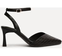 Linzi Linzi Brown Siren Quilted Court Heels With Wrap Around Ankle Strap Brown 5 EU 38