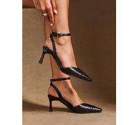 Linzi Linzi Chaussures à talons matelassées Siren avec sangle de cheville enveloppante Marron ue38