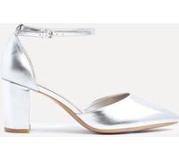 Linzi Linzi Davina Coupe large Closed Back Court Block Chaussures Argent EU 38 (UK 5)