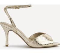 Linzi Linzi Gold Parlour Peep Toe Stiletto Heel Sandals