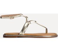 Linzi Linzi Gold Trova Toe Post Flat Sandals