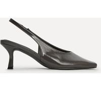 Linzi Linzi Grey Method Square Toe Slingback Court Heels Grey EU 37 (UK 4)