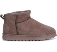 Linzi Linzi Mocha Brown Mini Addy Faux Suede Lined Ankle Boots