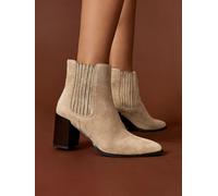 Linzi Linzi Natural Thrive Stacked Block Heel Ankle Boots