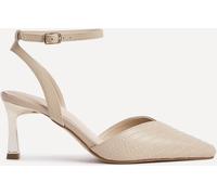 Linzi Linzi Nude Siren Quilted Court Heels With Wrap Around Ankle Strap Nude EU 39 (UK 6)