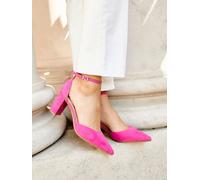 Linzi Linzi Pink Leona Closed Back Court Block Heels Pink EU 37 (UK 4)